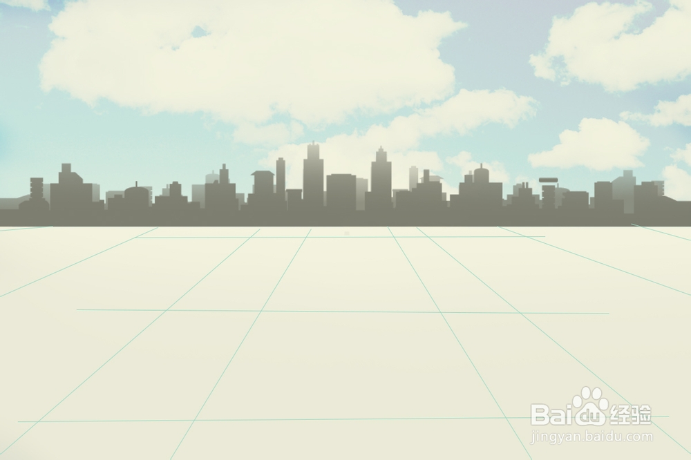 PS制作城市背景主题海报