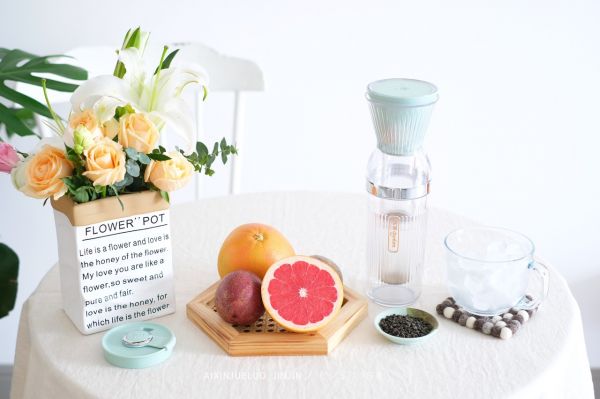 冷萃百香果西柚乌龙茶