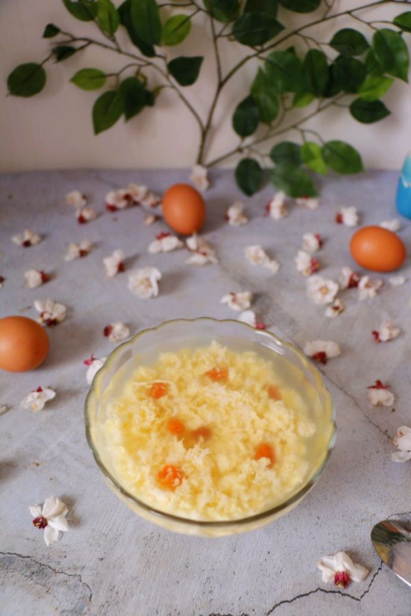 开胃滋补枸杞米酒蛋花汤