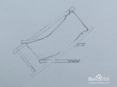 家具画法教程(2)画躺椅的方法、步骤。简笔画