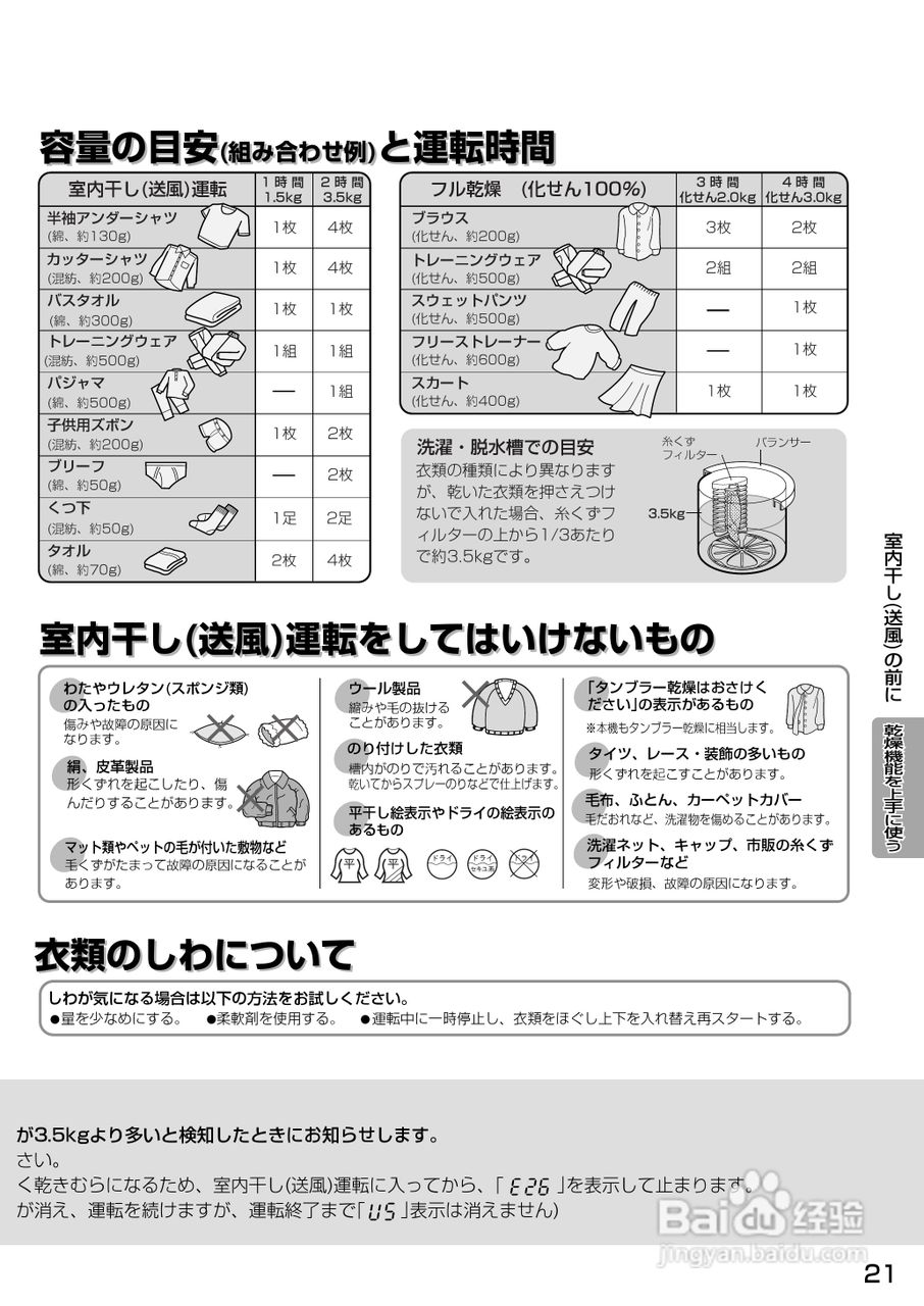 SHARP ES-FG73全自动洗衣机说明书:[3]
