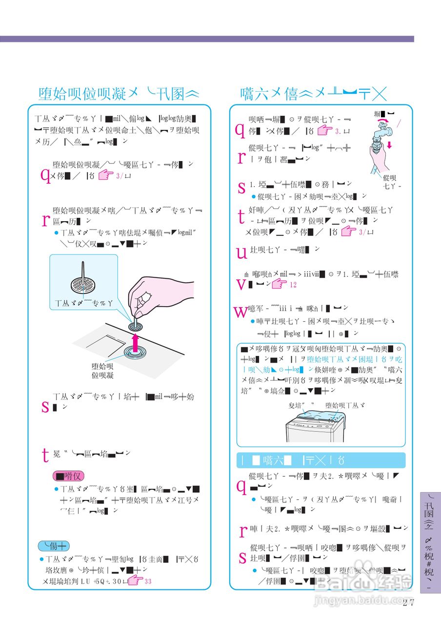 日立 NW-8S3电动洗衣机说明书:[5]