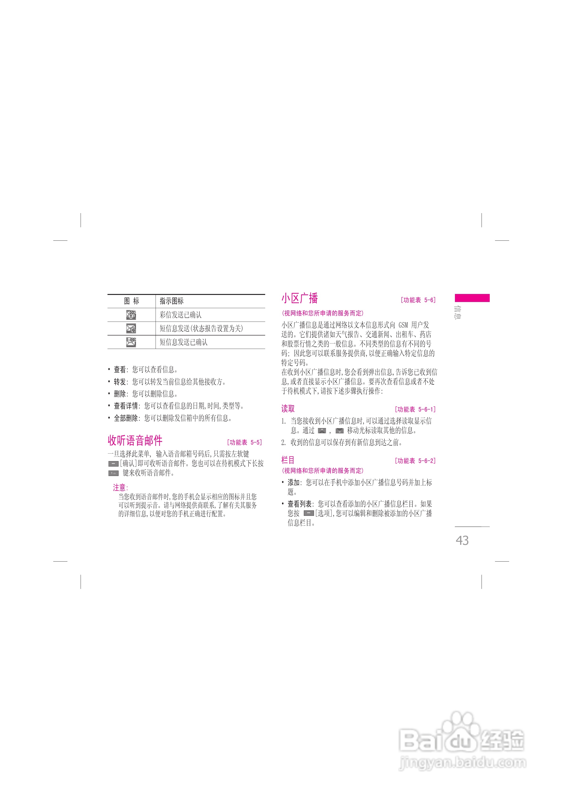 LG KG328手机使用说明书:[5]