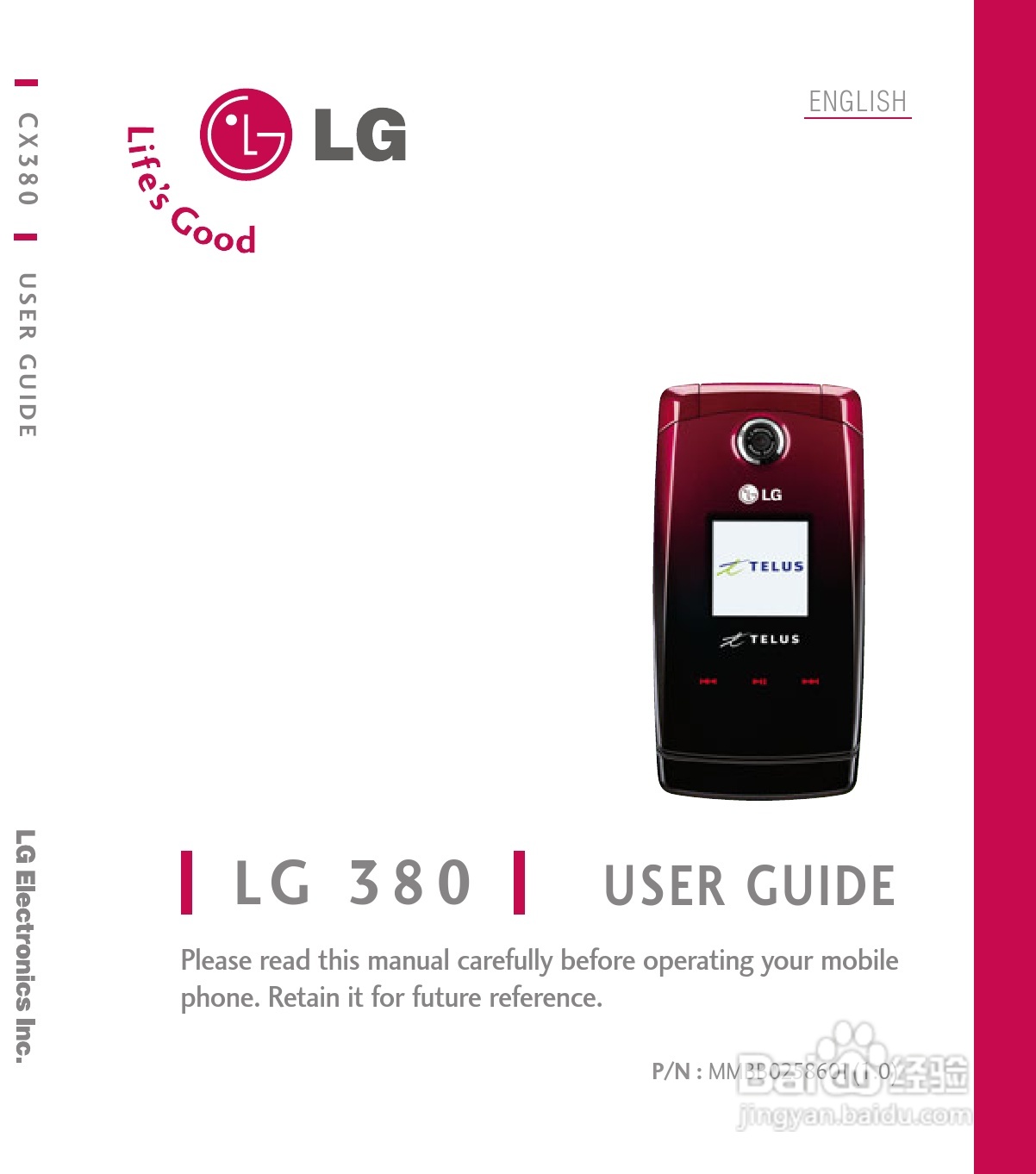 LG380CameraPhone手机说明书:[1]