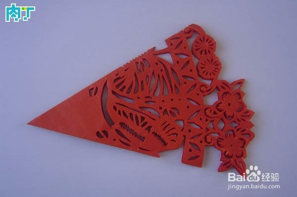 新年剪纸-福字蝶恋花