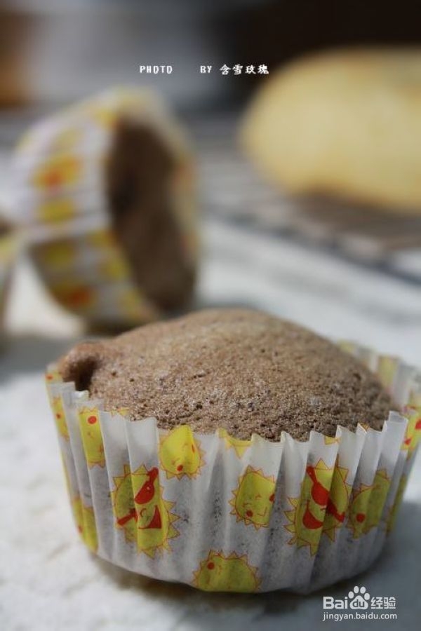 天使也可能是黑的——可可天使杯子蛋糕