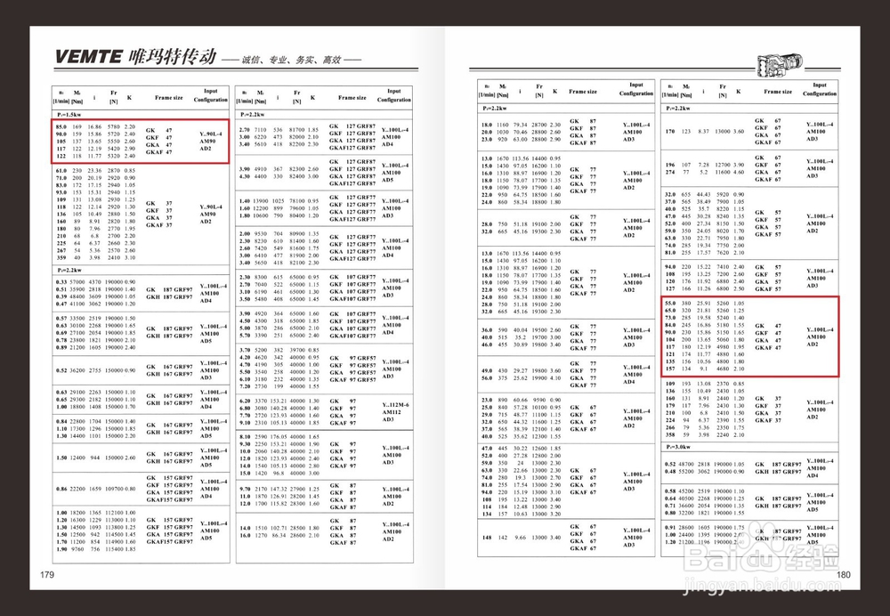 K47锥齿轮减速机减速比参数图纸