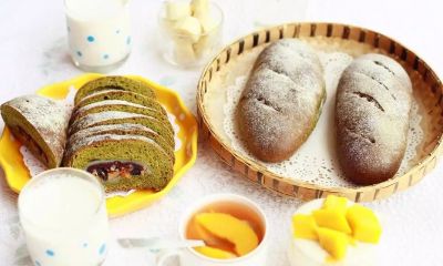 抹茶麻薯夹心软欧面包的做法 百度经验