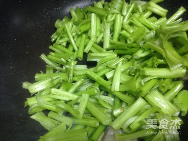 空心菜梗炒肉