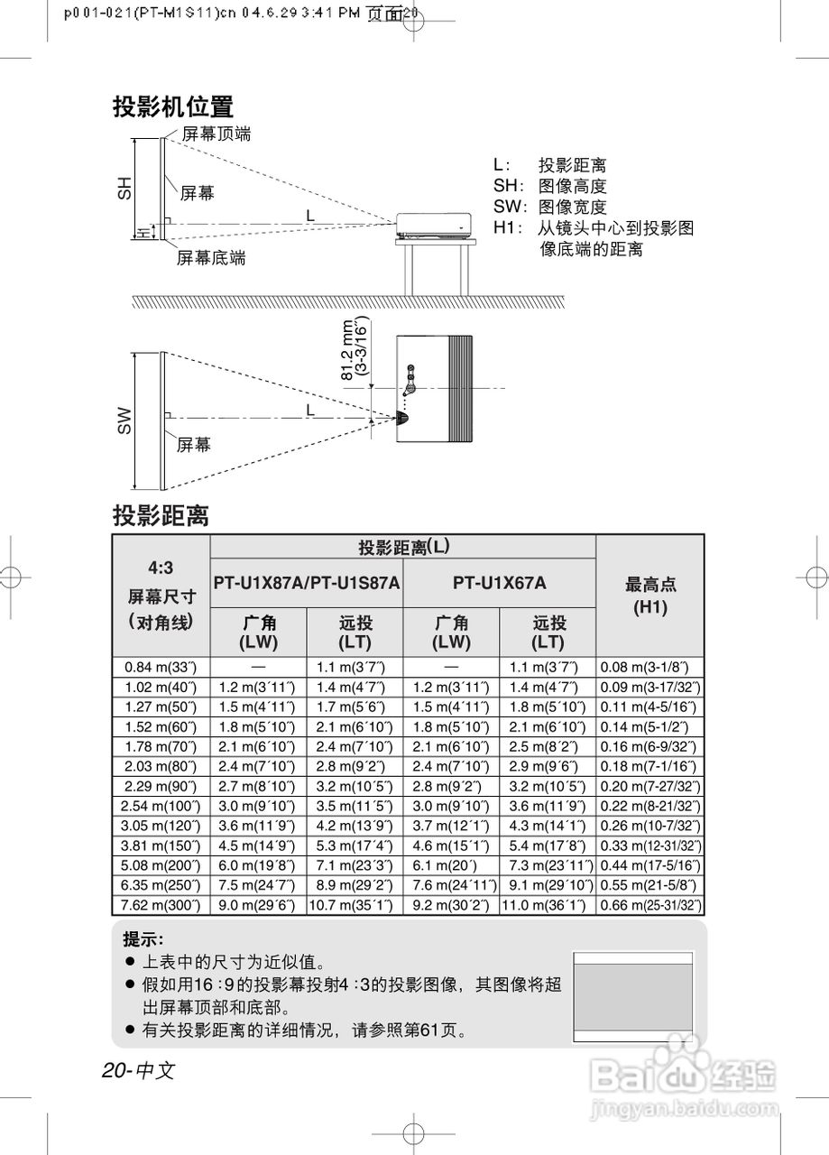 松下PT-U1X87A液晶投影机使用说明书:[2]
