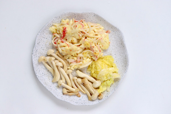 蟹棒芝士菌菇卷饼