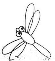 如何简单的画一只小蜻蜓?