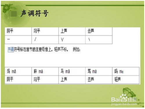 漢語拼音聲調標註口訣