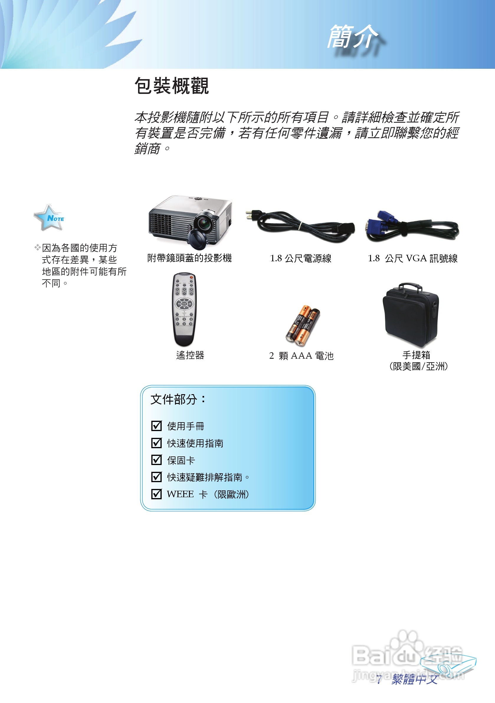 Optoma奥图码 EP738投影机说明书:[1]