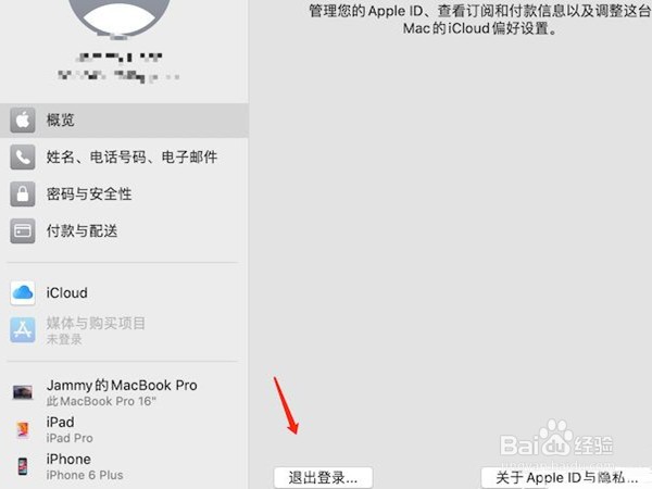 mac在哪里退出Apple ID登录