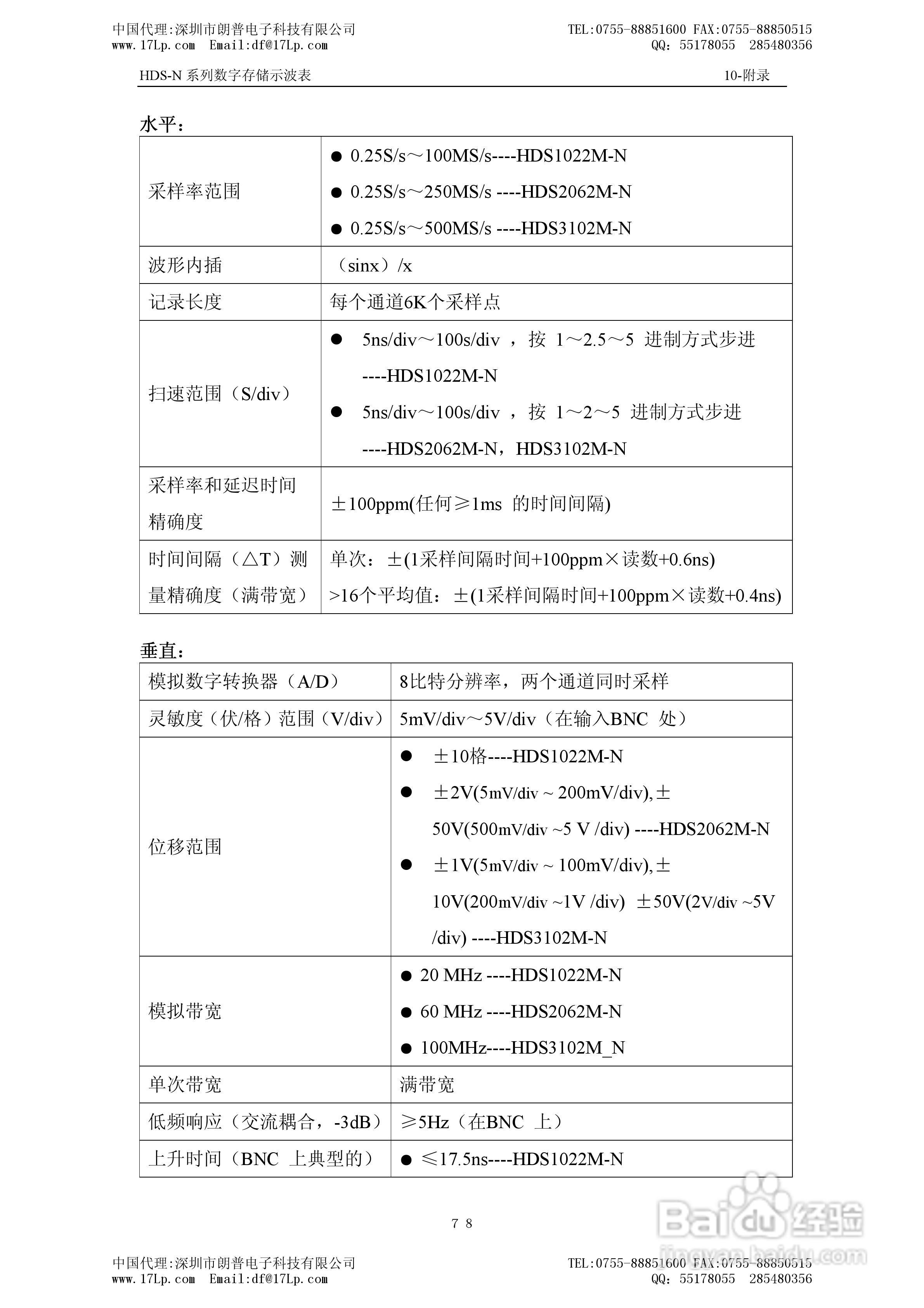 HDS-N系列手持式数字存储示波表用户手册:[9]