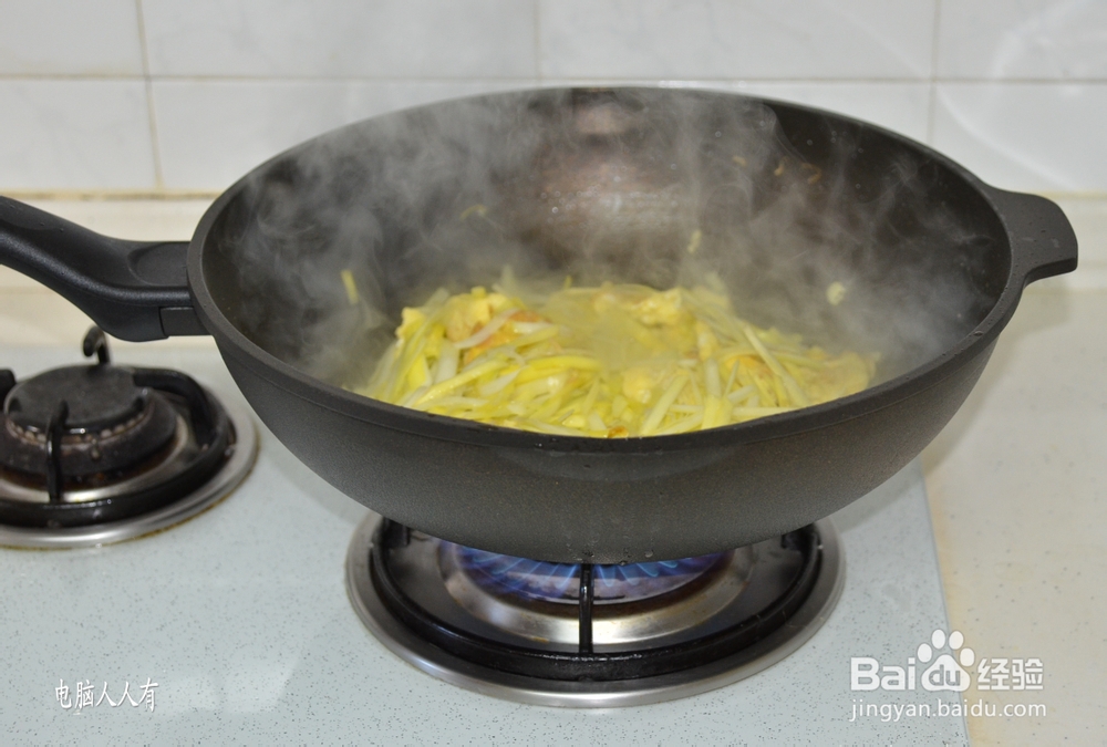 系列美食：[11]韭黄炒蛋