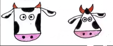 简笔画-小奶牛