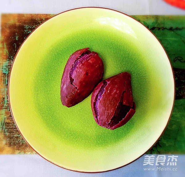杏仁紫薯糕的做法