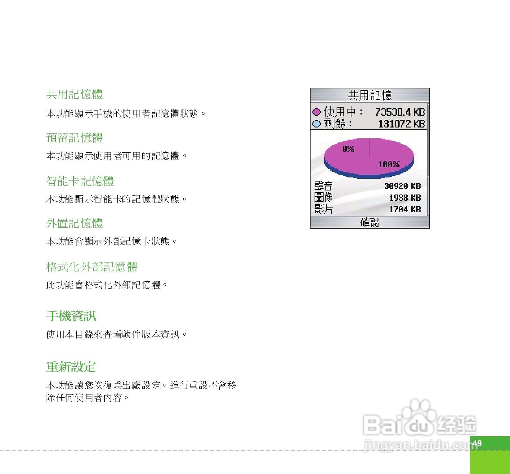 LG U880C手机使用说明书:[5]