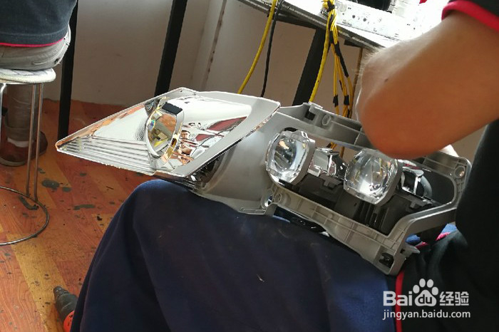奥德赛车灯改装aes奥德赛易改件步骤，教你改