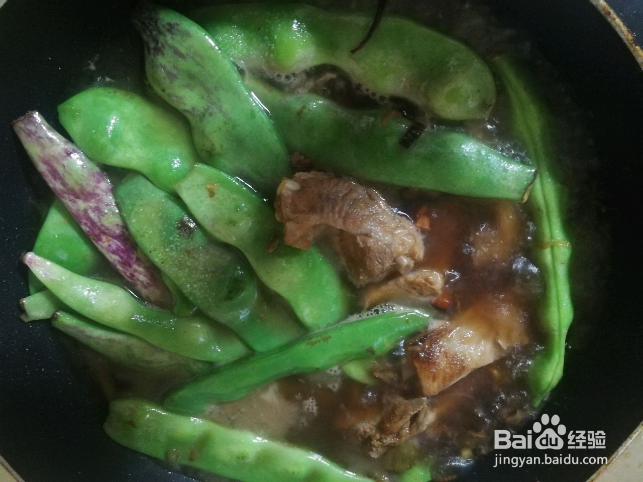 排骨炖豆角的做法