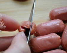 怎样做香喷喷、美美的开花香肠