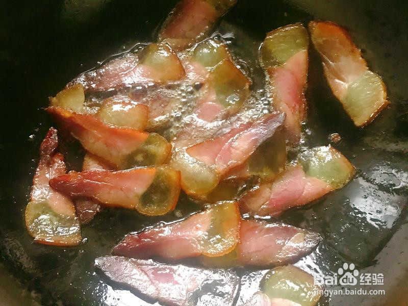 腊肉炒菜合集的做法