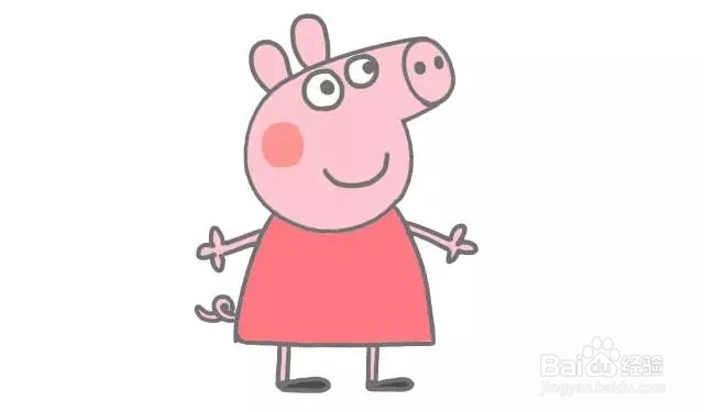 简笔画小猪佩奇方法