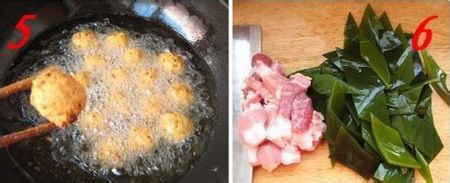 五花肉海带烧豆腐丸子家常做法图解