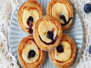 爆浆蓝莓蛋挞怎么做？