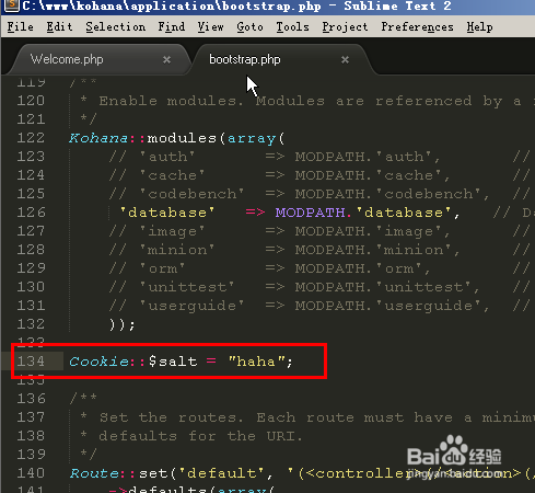 php kohana框架 session 和cookie的使用