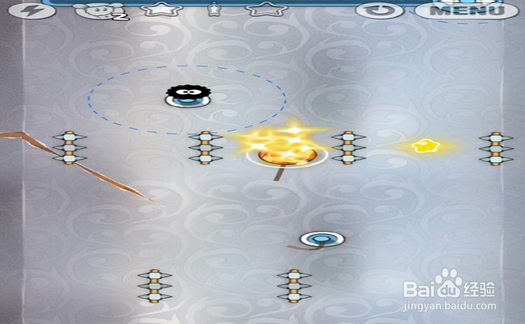 手机游戏割绳子level3-6、level3-7三星攻略