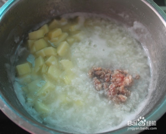 土豆肉沫粥(适合喜欢吃土豆的朋友)