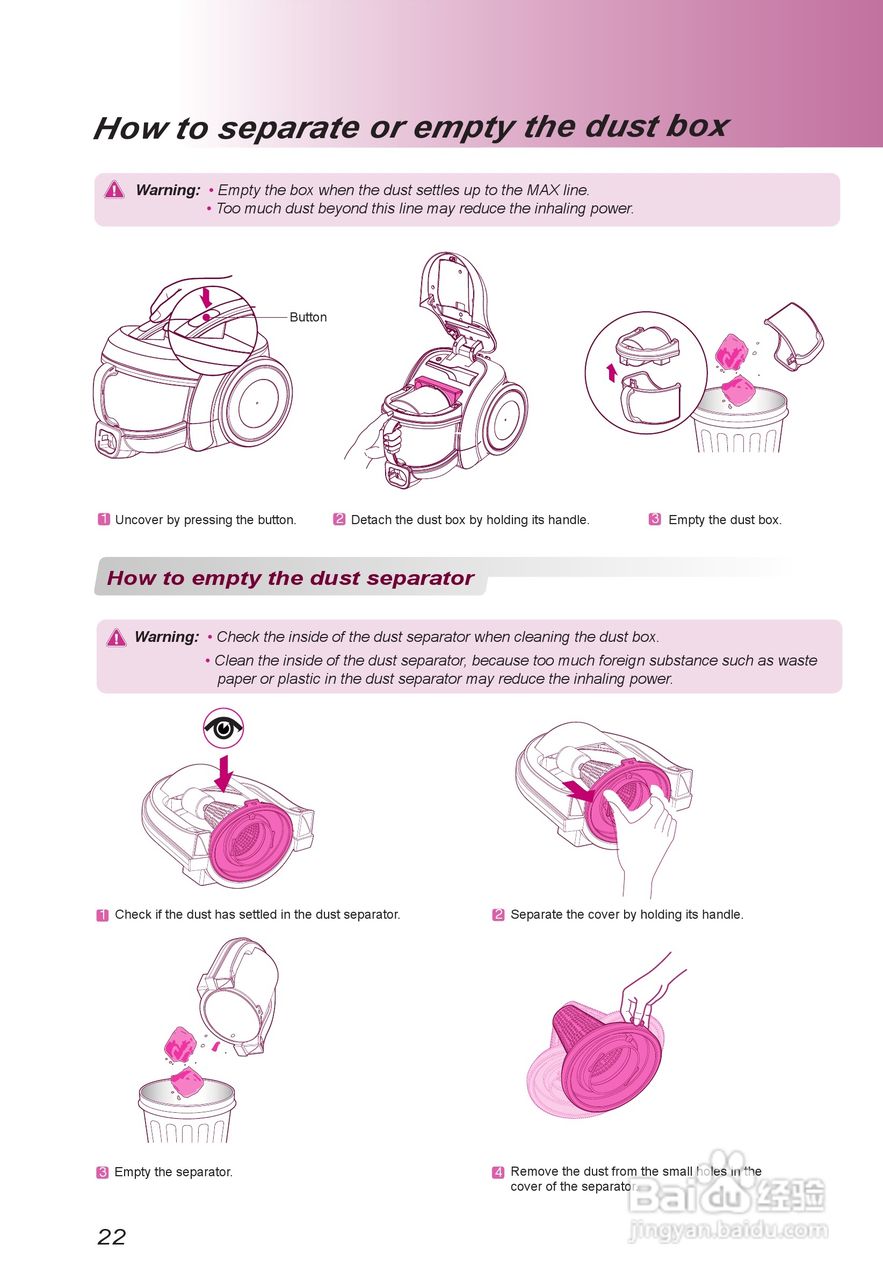 LG V-CE661HTV吸尘器说明书:[3]