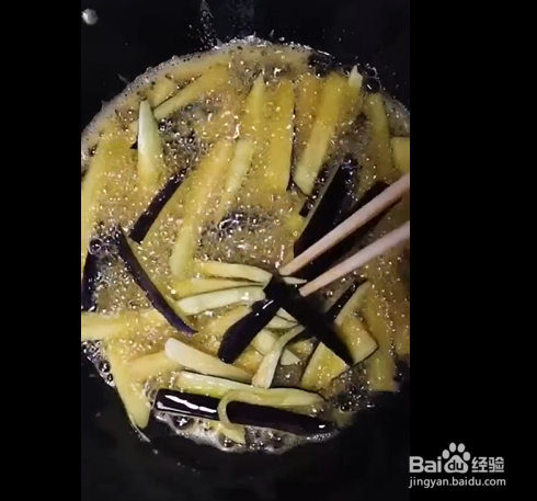 肉末炒茄条的制作方法
