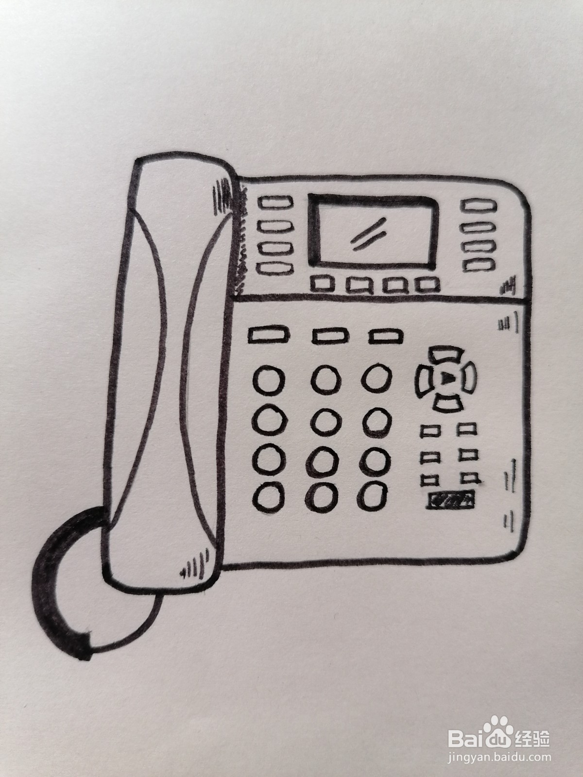 电话的简笔画怎么画图片