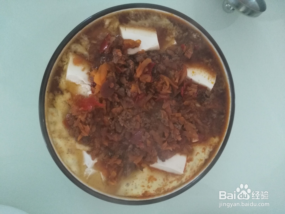 肉末鸡蛋蒸豆腐羹