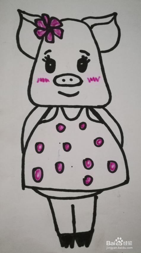 简笔画 小猪的画法