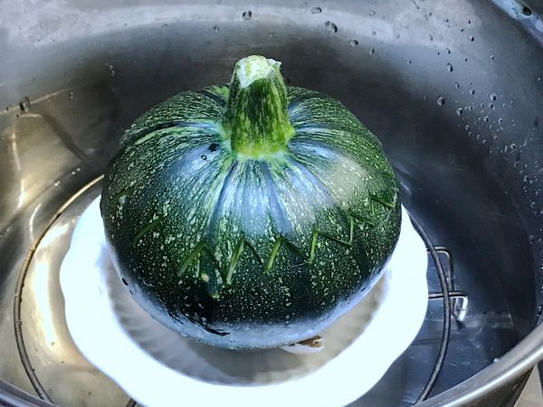 南瓜盅炖磷虾粥