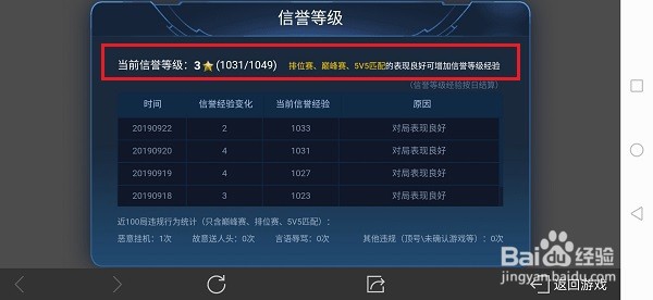 王者荣耀信誉等级怎么提升