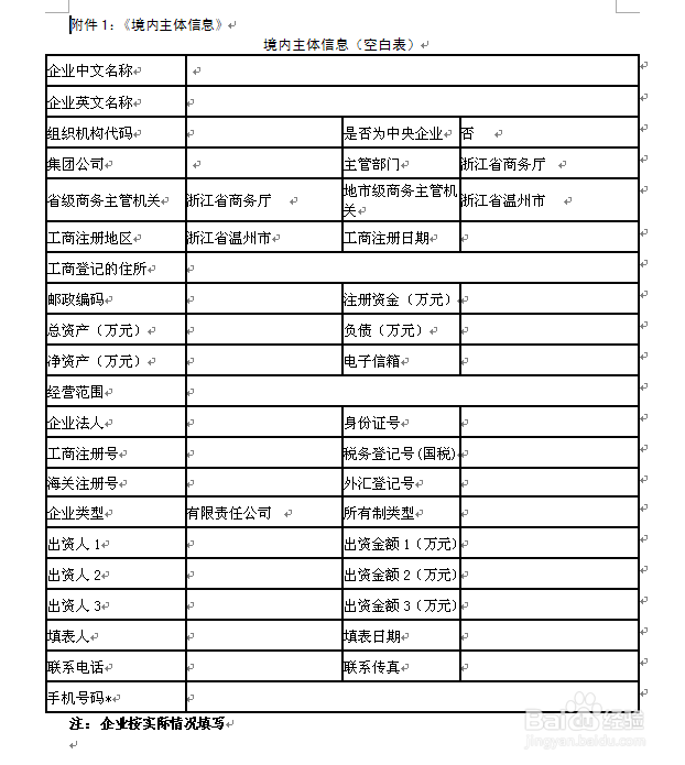 企业境外投资备案初审、变更、注销--办理流程