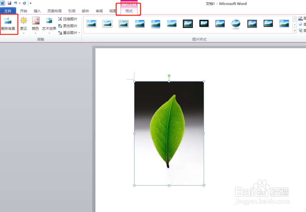 world文档改变图片背景office技巧