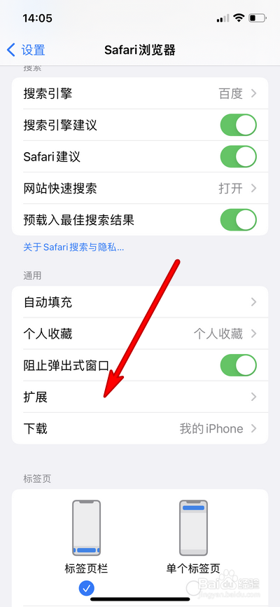 苹果13手机浏览器怎么设置扩展