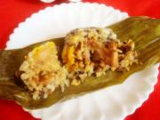 端午粽飘香——蛋黄香菇肉粽