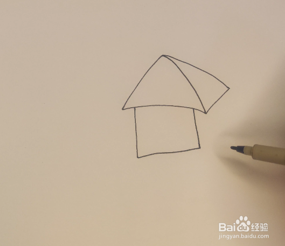 简笔画怎么画房子