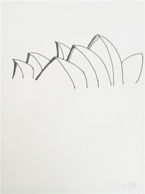 怎么画悉尼歌剧院的简笔画