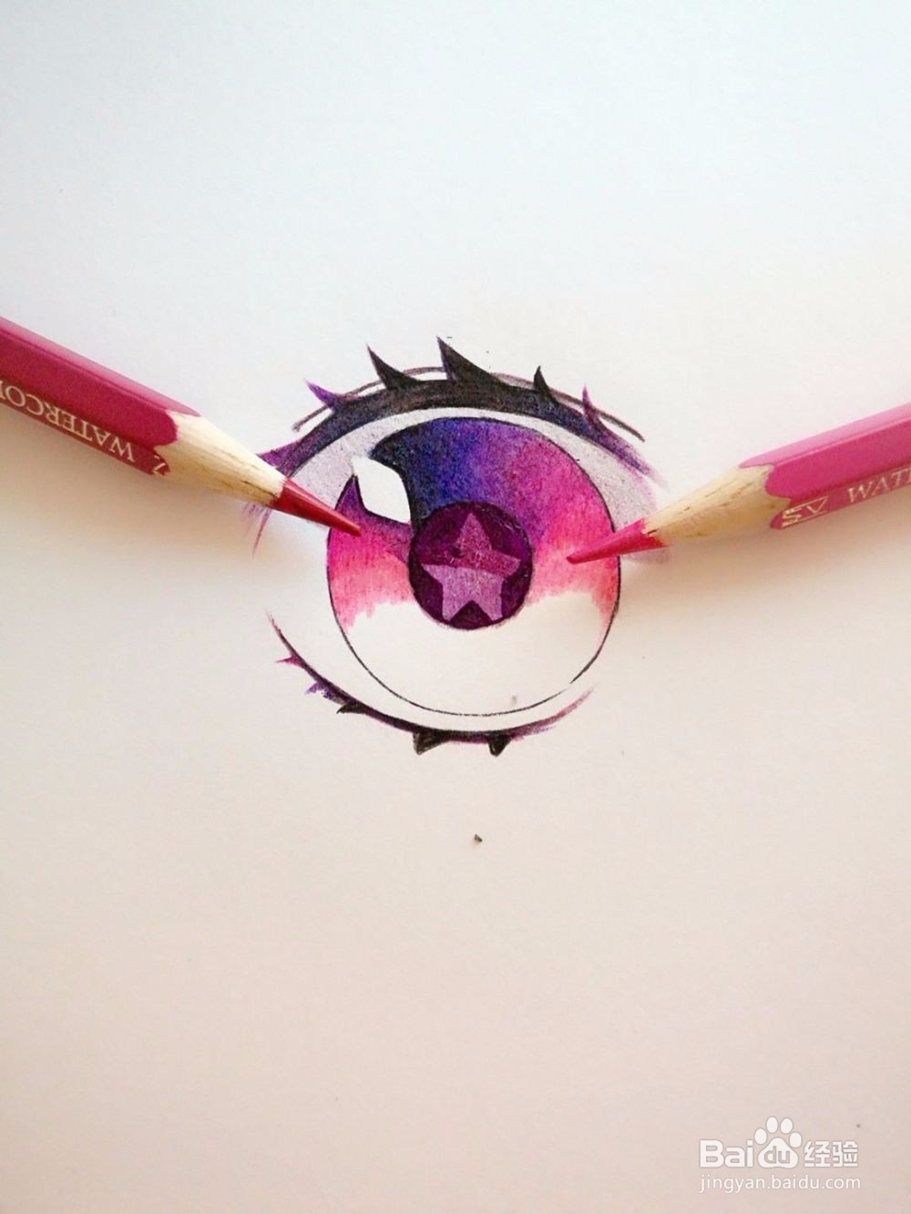动漫人物混色眼睛教程