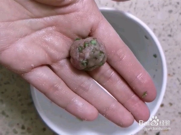 小米牛肉丸子的步骤