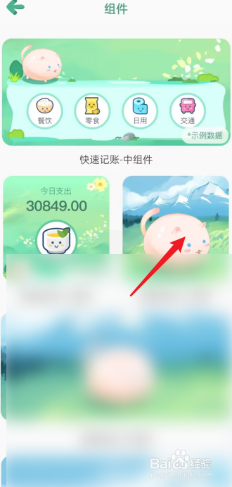 团团记账APP怎么设置小组件